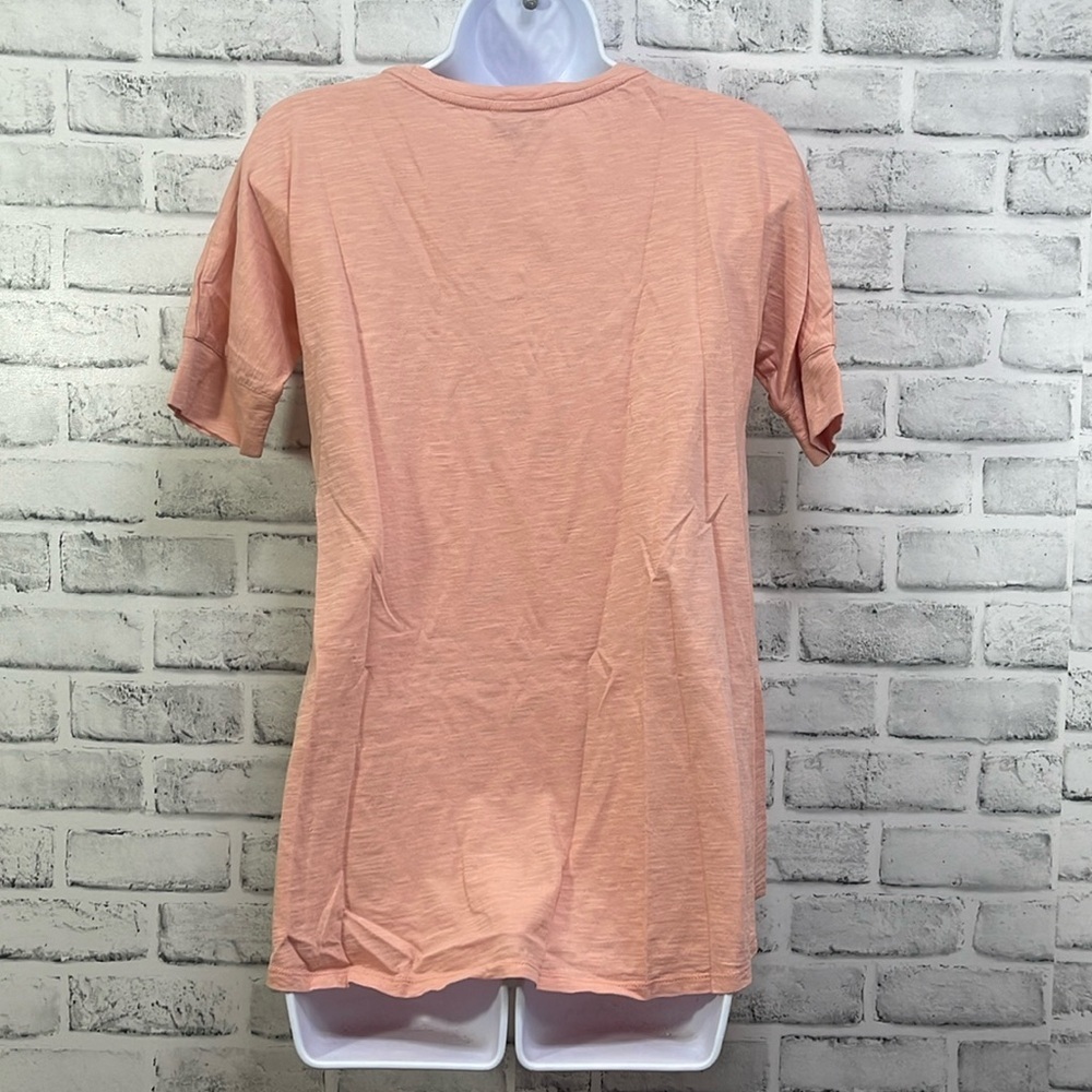 J.Jill High/Low Cotton V-Neck Tee Shirt Extra Small - Picture 3 of 7